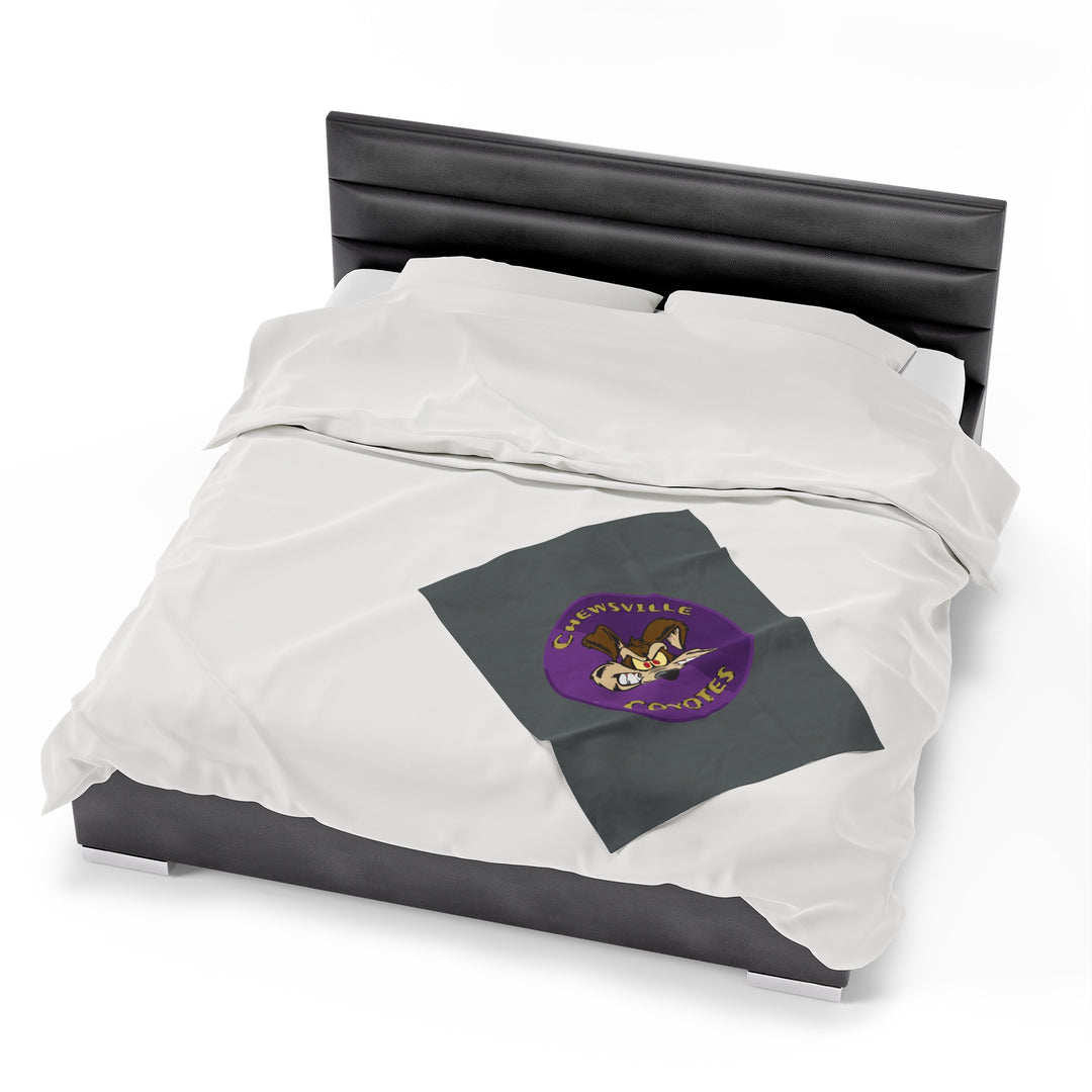 Chewsville Coyotes Velveteen Plush Blanket
