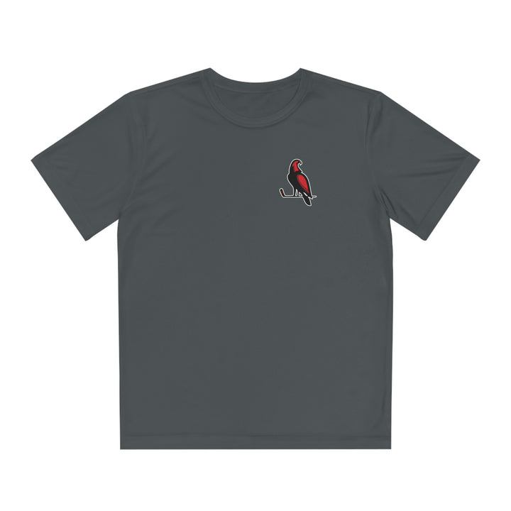 Wheeling Lightningbirds Unisex Youth Short Sleeve Competitor Moisture Wicking T-Shirt - Bird Logo Only
