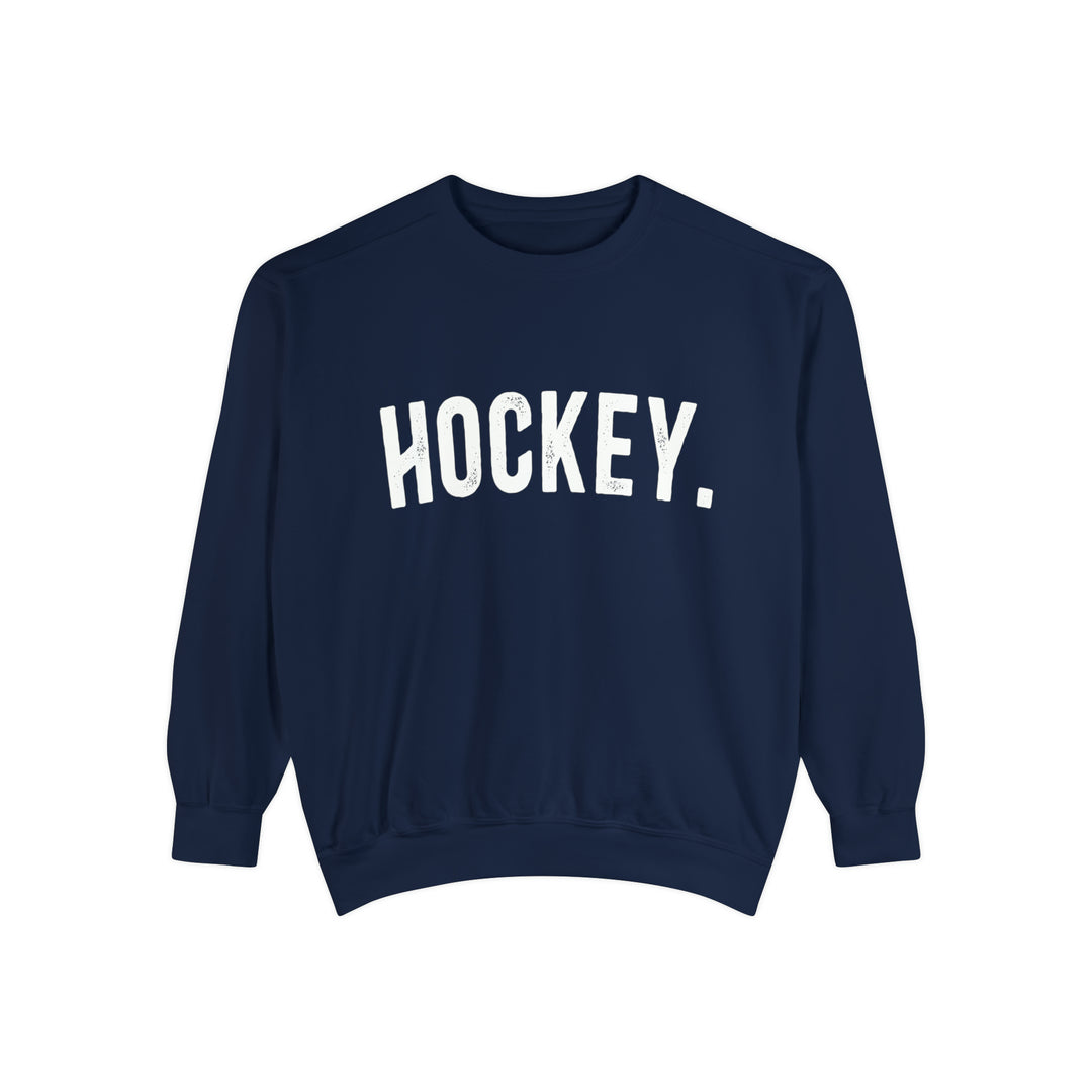 Rustic Design Hockey Unisex Adult Premium Crewneck Sweatshirt