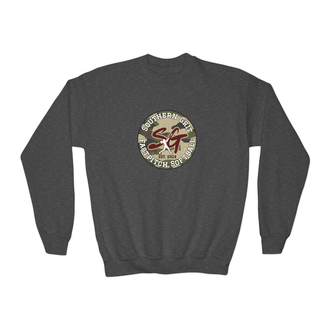 Southern Grit Unisex Youth Crewneck Sweatshirt w/Both Logos