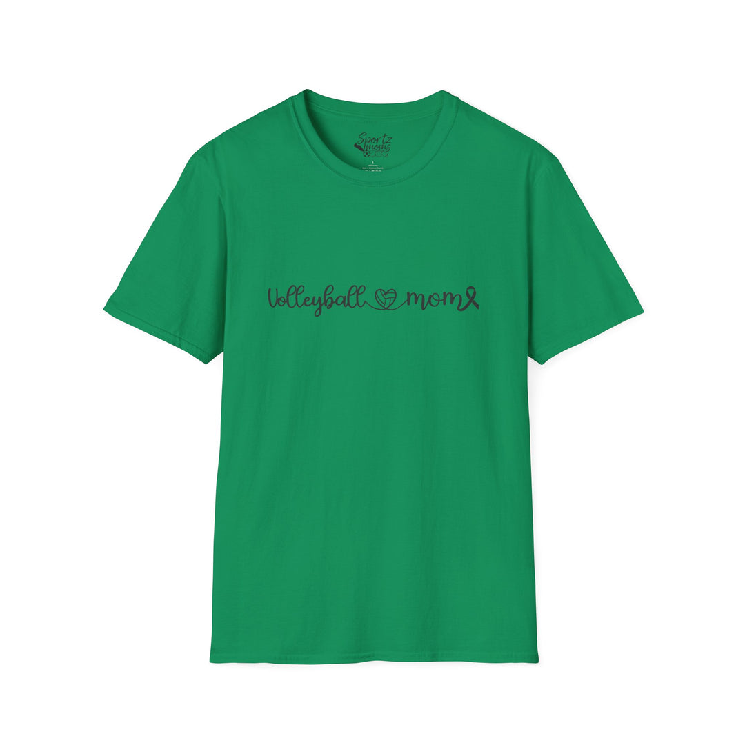 Cancer Collection Pick Your Sport Mom Ribbon &amp; Heart Adult Unisex T-Shirt