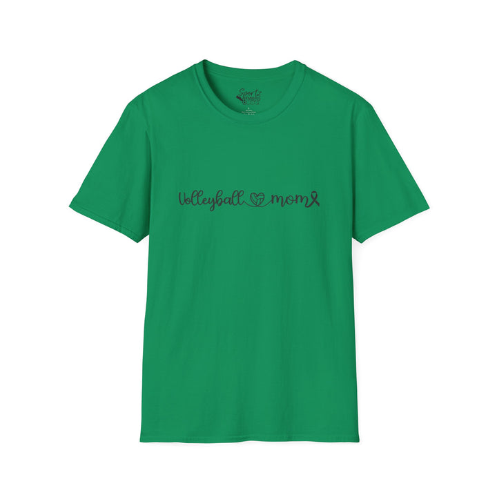 Cancer Collection Pick Your Sport Mom Ribbon &amp; Heart Adult Unisex T-Shirt