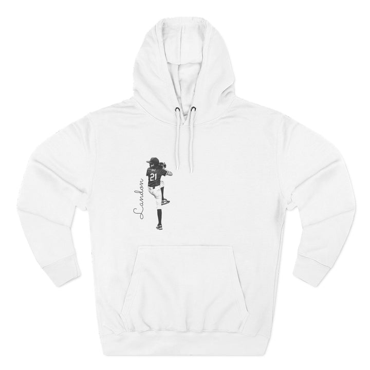 BW Picture w/Name Design - Premium Fleece Hoodie