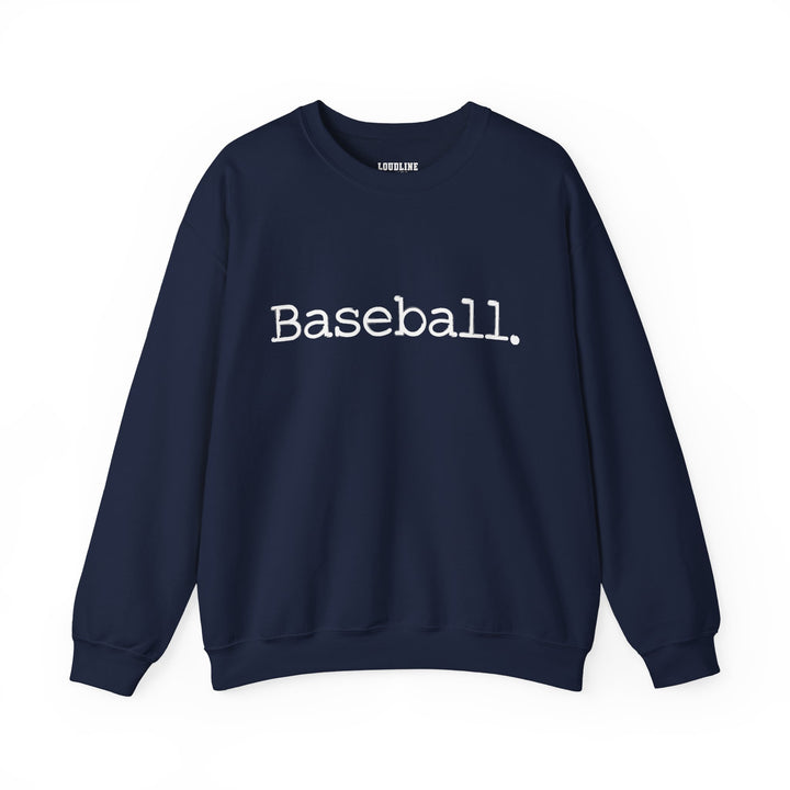 Typewriter Design Baseball Unisex Adult Crewneck Sweatshirt