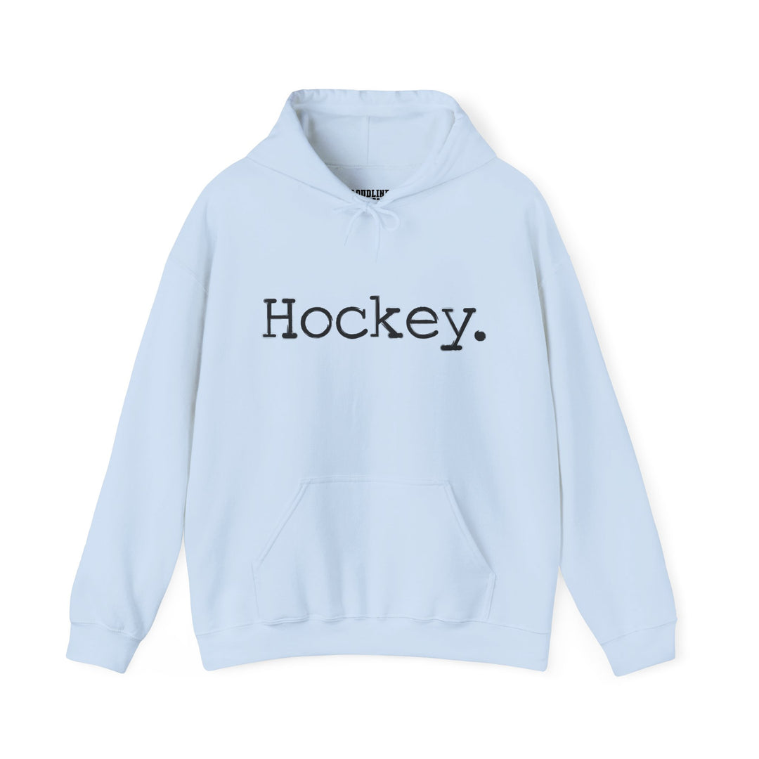 Typewriter Design Hockey Unisex Adult Hooded Sweatshirt