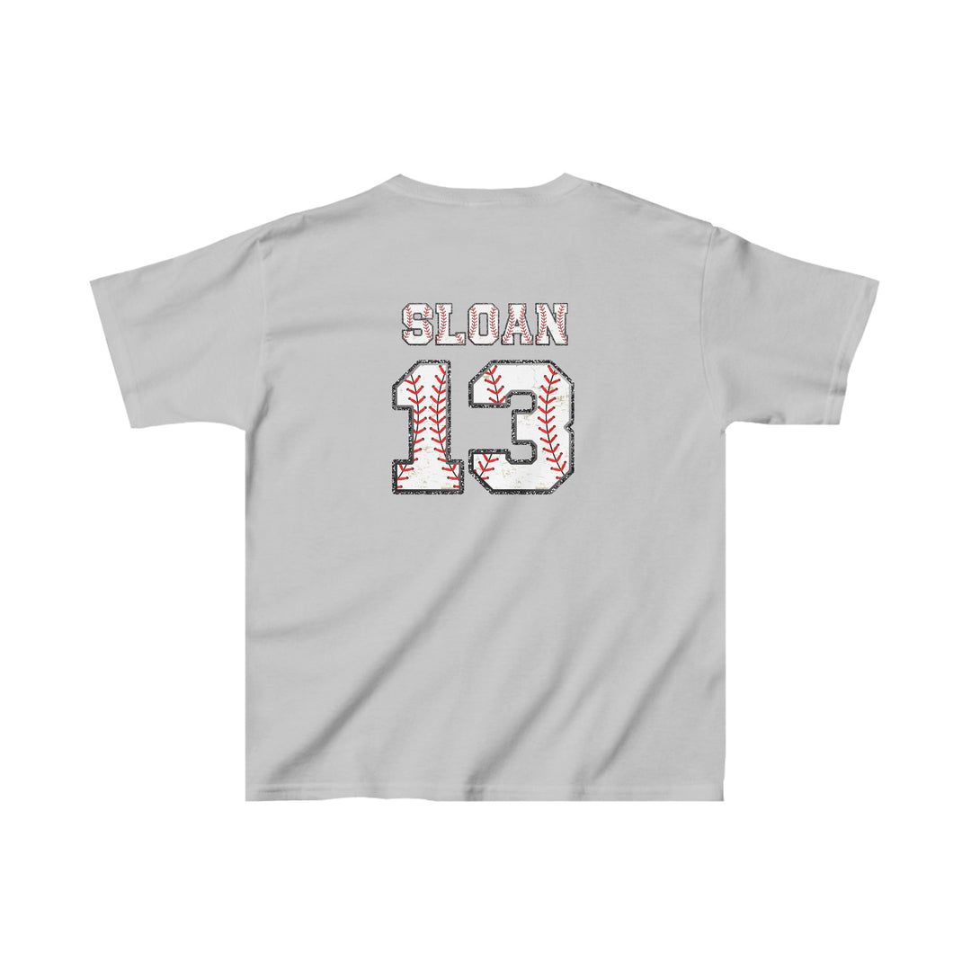 Iron Knights Youth Unisex T-Shirt w/Flag Design &amp; Name and Number on Back