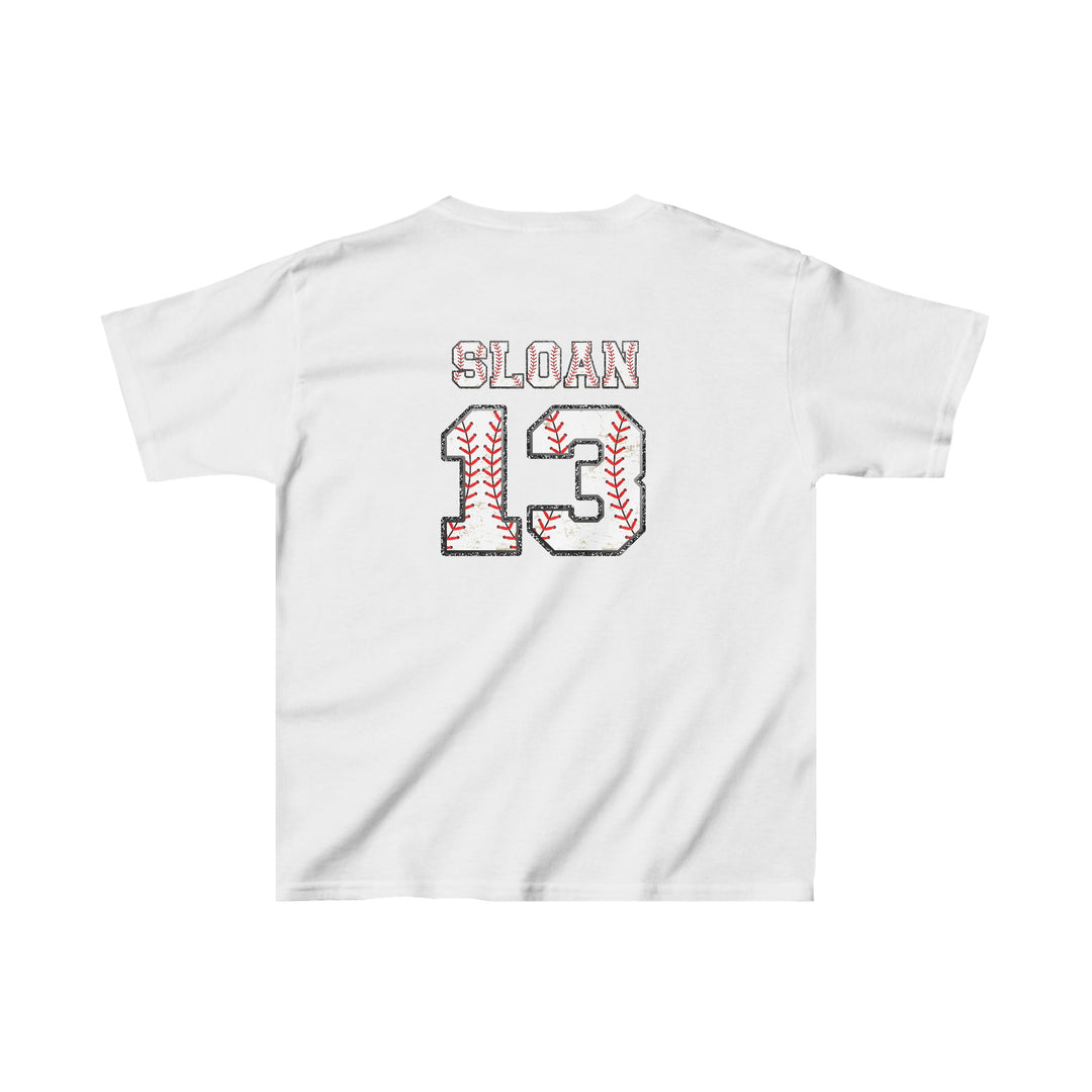 Iron Knights Youth Unisex T-Shirt w/Flag Design &amp; Name and Number on Back
