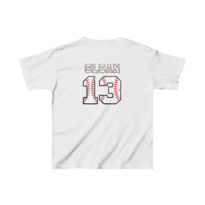 Iron Knights Youth Unisex T-Shirt w/Flag Design &amp; Name and Number on Back