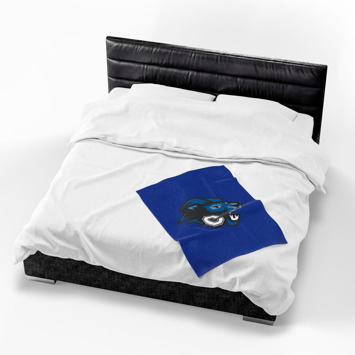 Canton Lions Youth Football &amp; Cheer Velveteen Plush Blanket