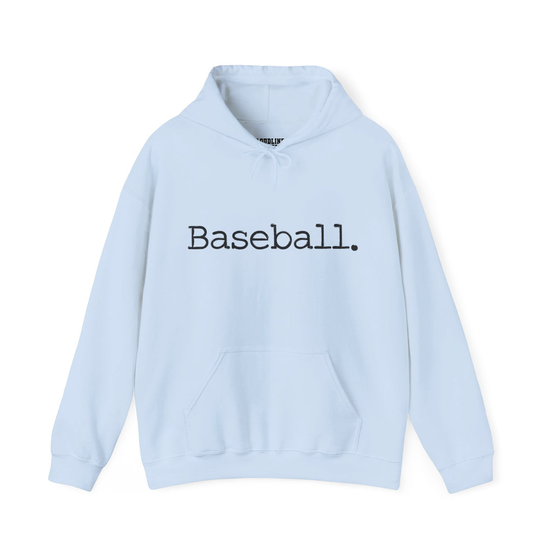 Typewriter Design Baseball Unisex Adult Hooded Sweatshirt