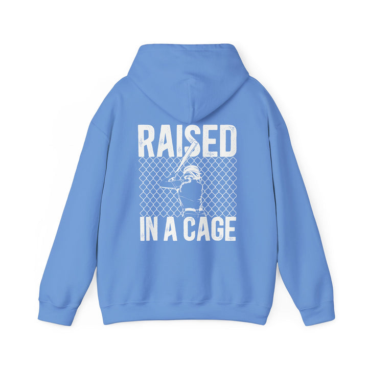 Raised in a Cage Softball Unisex Adult Hooded Sweatshirt