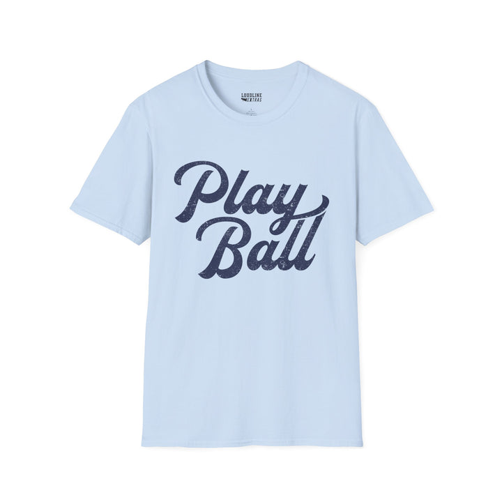 Play Ball Unisex Adult Baseball T-Shirt