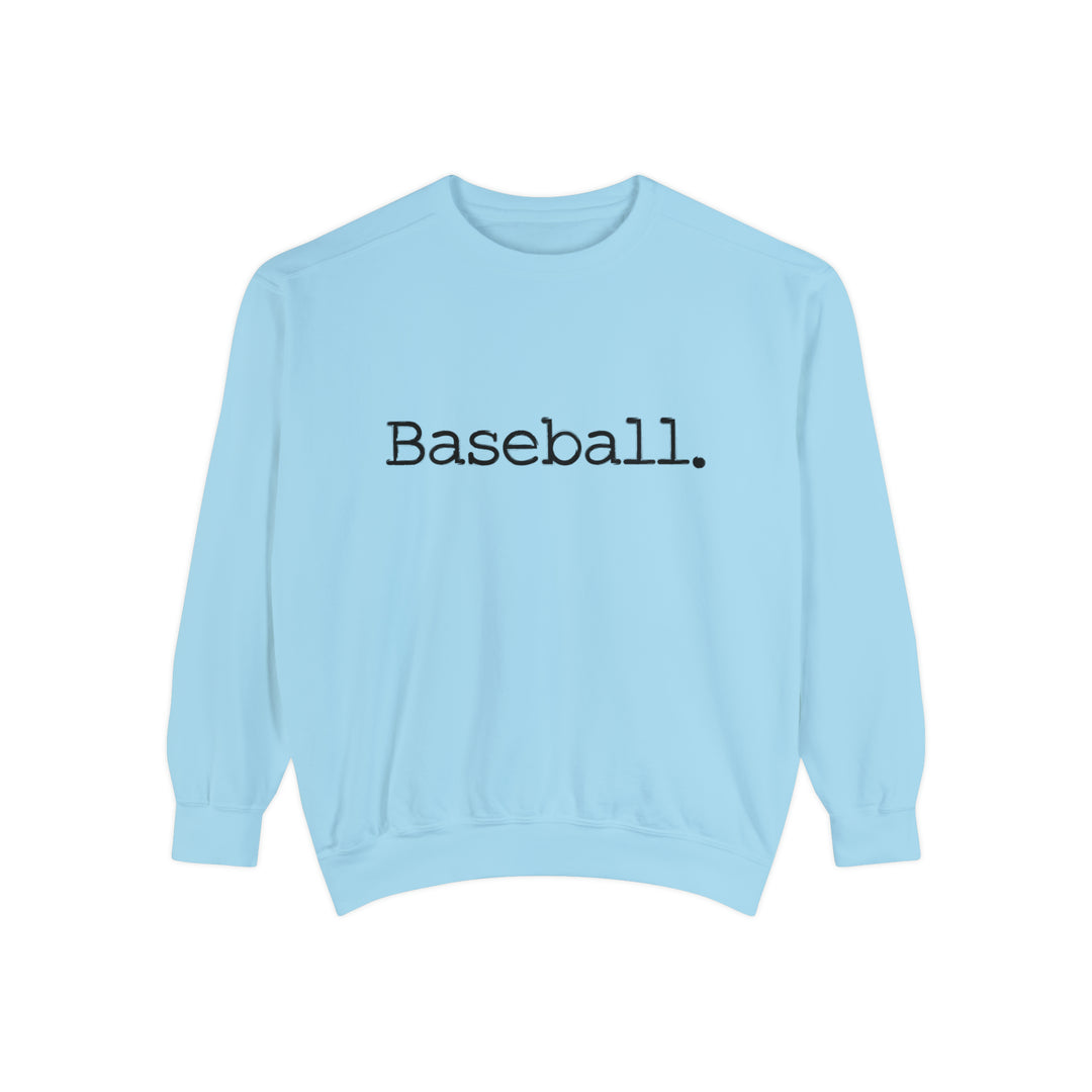Typewriter Design Baseball Unisex Adult Premium Crewneck Sweatshirt