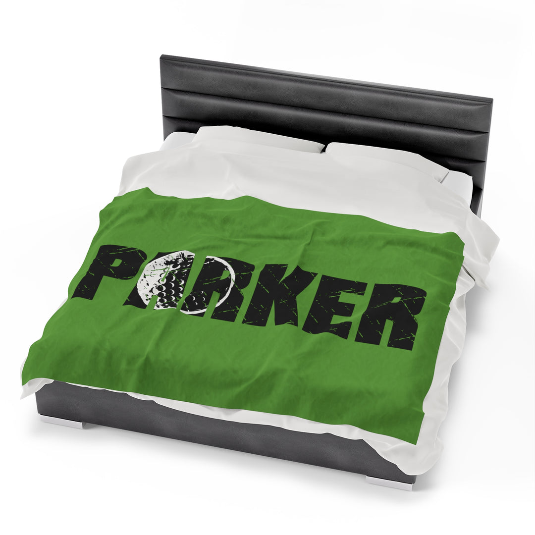 Golf Plush Blanket w/Custom Name
