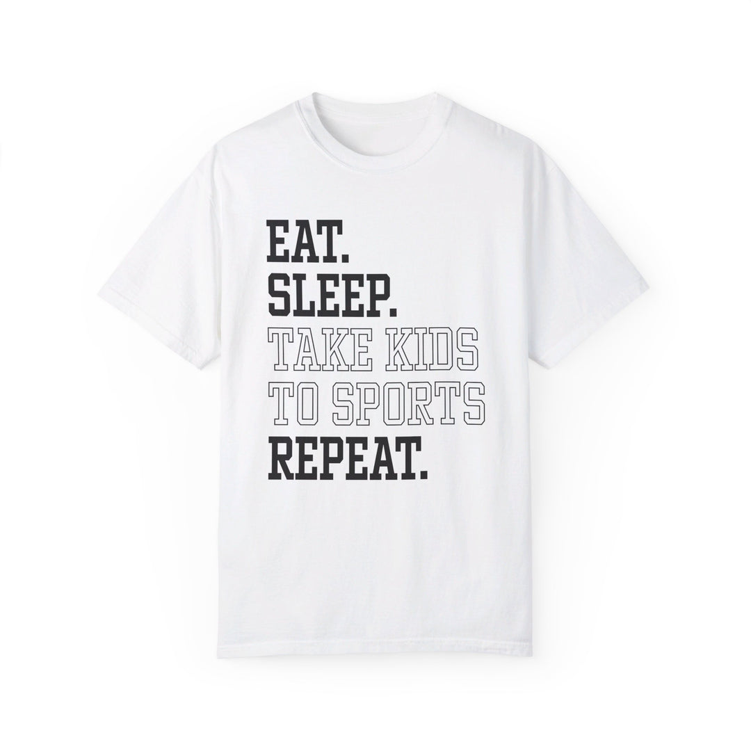 Eat Sleep Take Kids To Sports Repeat Unisex Adult Premium T-Shirt