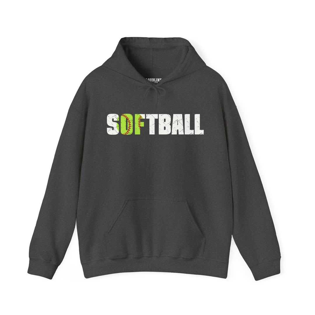 Softball Unisex Adult Hooded Sweatshirt