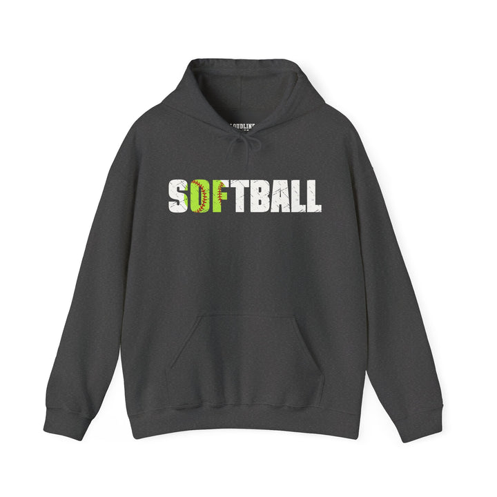 Softball Unisex Adult Hooded Sweatshirt