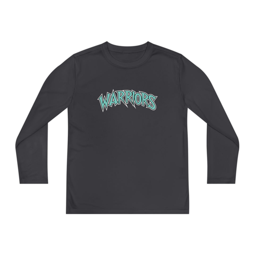 Warriors Unisex Youth Long Sleeve Moisture Wicking Shirt