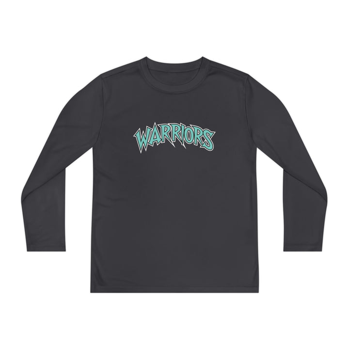 Warriors Unisex Youth Long Sleeve Moisture Wicking Shirt