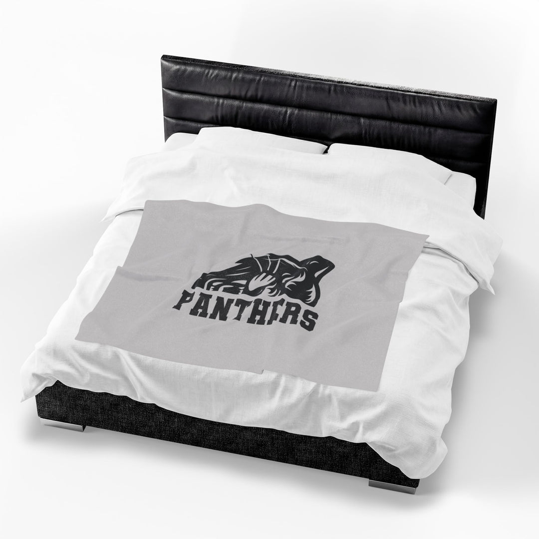 Crown Point Panthers Velveteen Plush Blanket