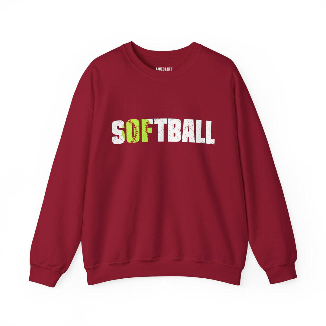 Softball Unisex Adult Crewneck Sweatshirt