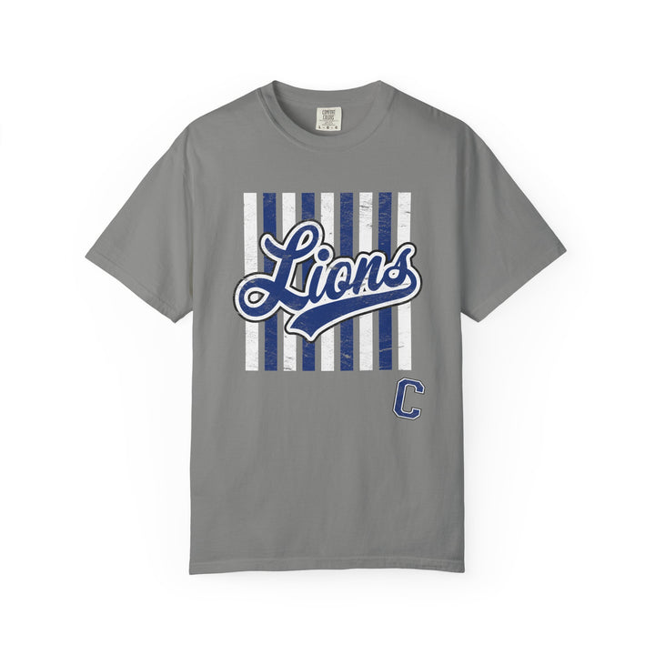 Canton Lions Football &amp; Cheer Unisex Adult Premium T-Shirt - Striped Design