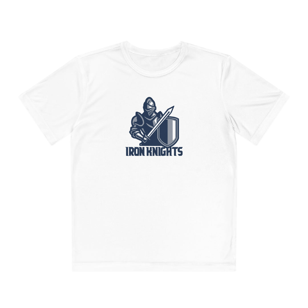 Iron Knights Youth Short Sleeve Competitor Moisture Wicking Tee w/Knight Design and Name &amp; Number on back
