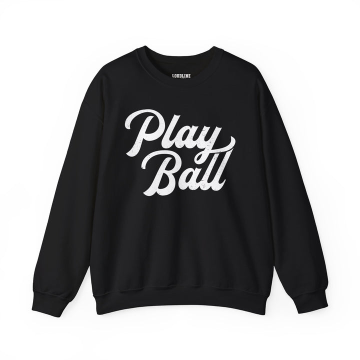 Play Ball Baseball Unisex Adult Crewneck Sweatshirt
