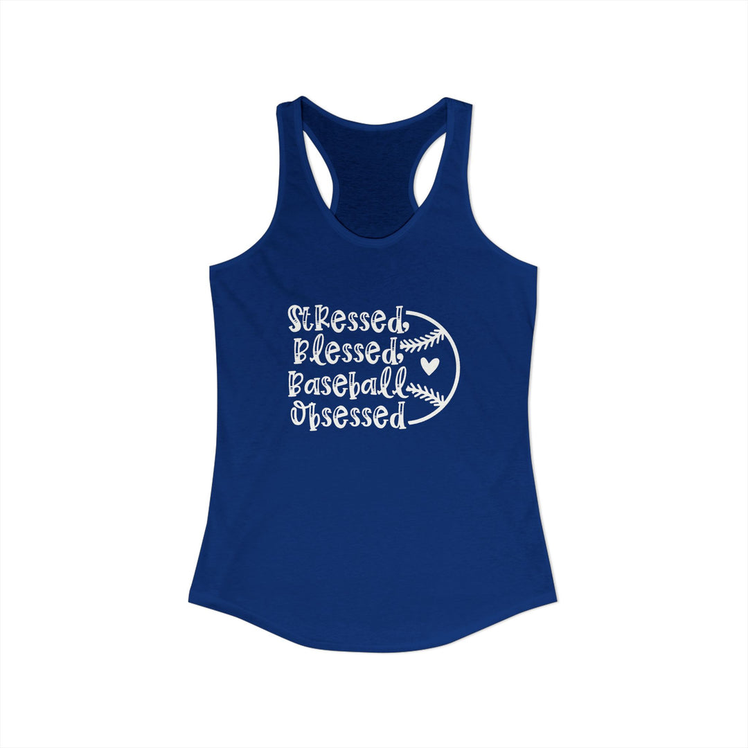 Stressed Blessed Baseball Obsessed Women&