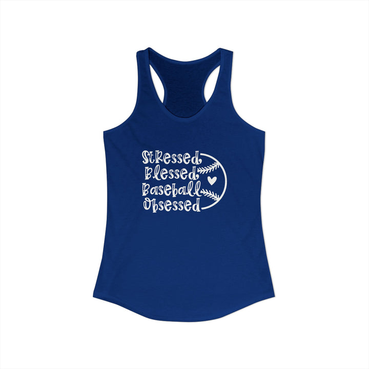 Stressed Blessed Baseball Obsessed Women&