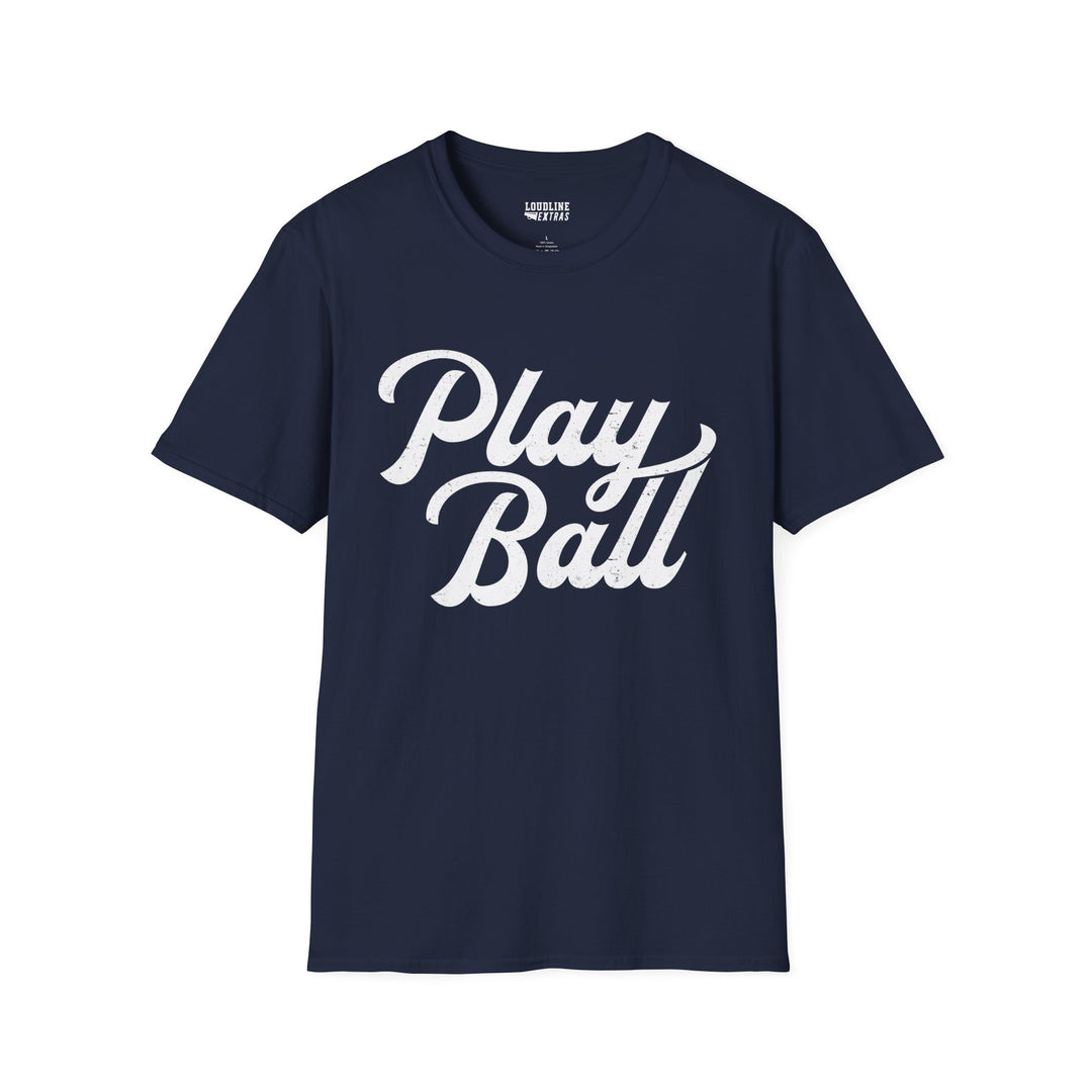 Play Ball Unisex Adult Baseball T-Shirt