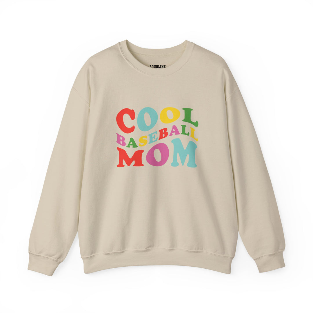 Cool Baseball Mom Unisex Adult Crewneck Sweatshirt