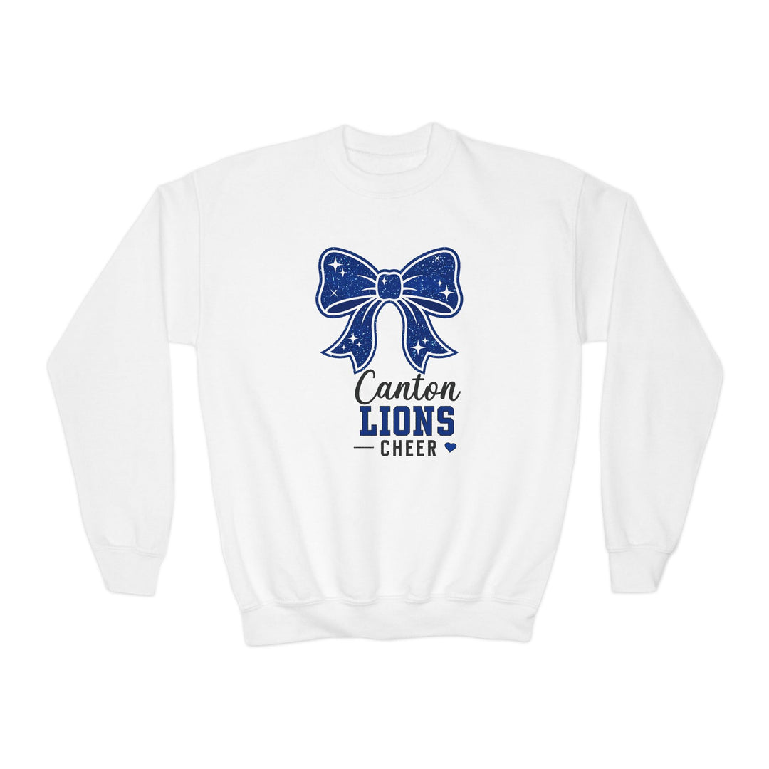 Canton Lions Youth Football &amp; Cheer Unisex Youth Crewneck Sweatshirt - Cheer Design