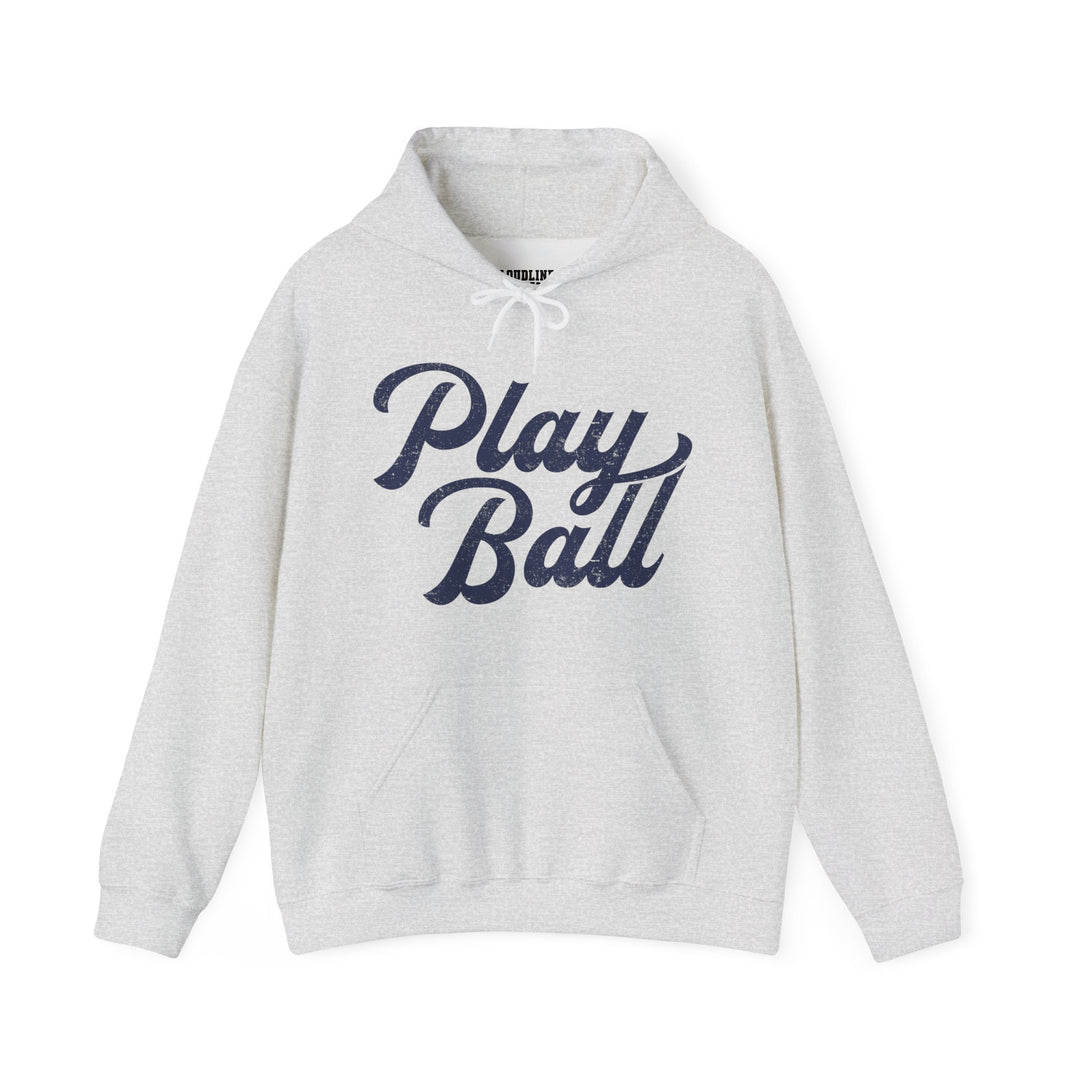 Play Ball Baseball Unisex Adult Hooded Sweatshirt