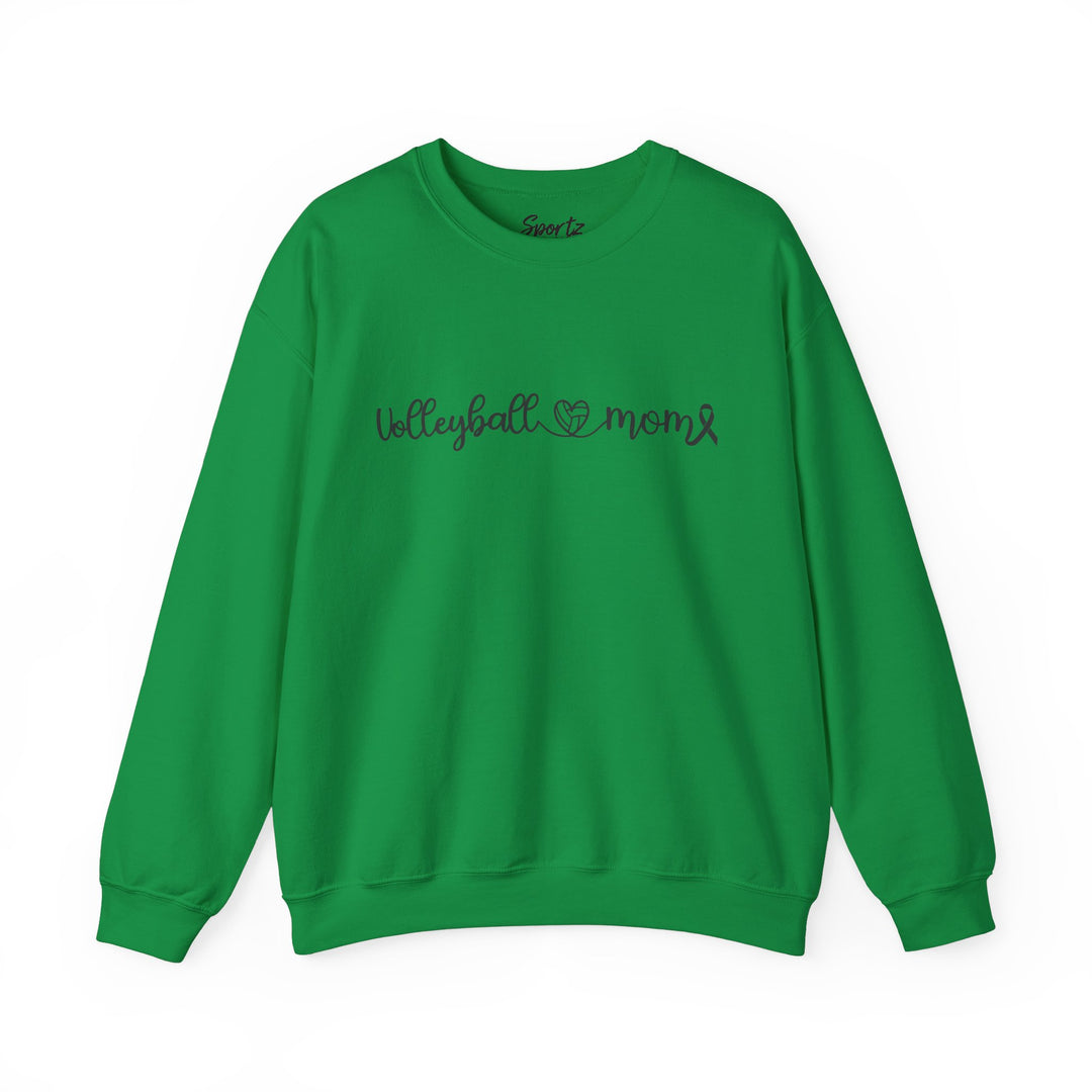 Cancer Collection Pick Your Sport Mom Ribbon &amp; Heart Adult Unisex Crewneck Sweatshirt
