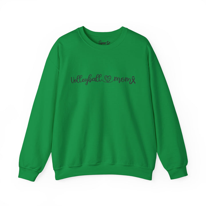 Cancer Collection Pick Your Sport Mom Ribbon &amp; Heart Adult Unisex Crewneck Sweatshirt