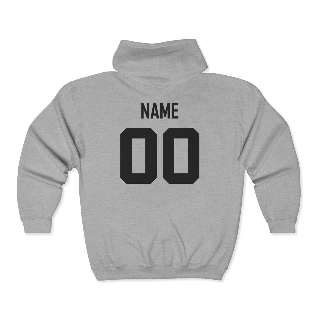 Canton Lions Football &amp; Cheer Unisex Adult Standard Full Zip Hooded Sweatshirt