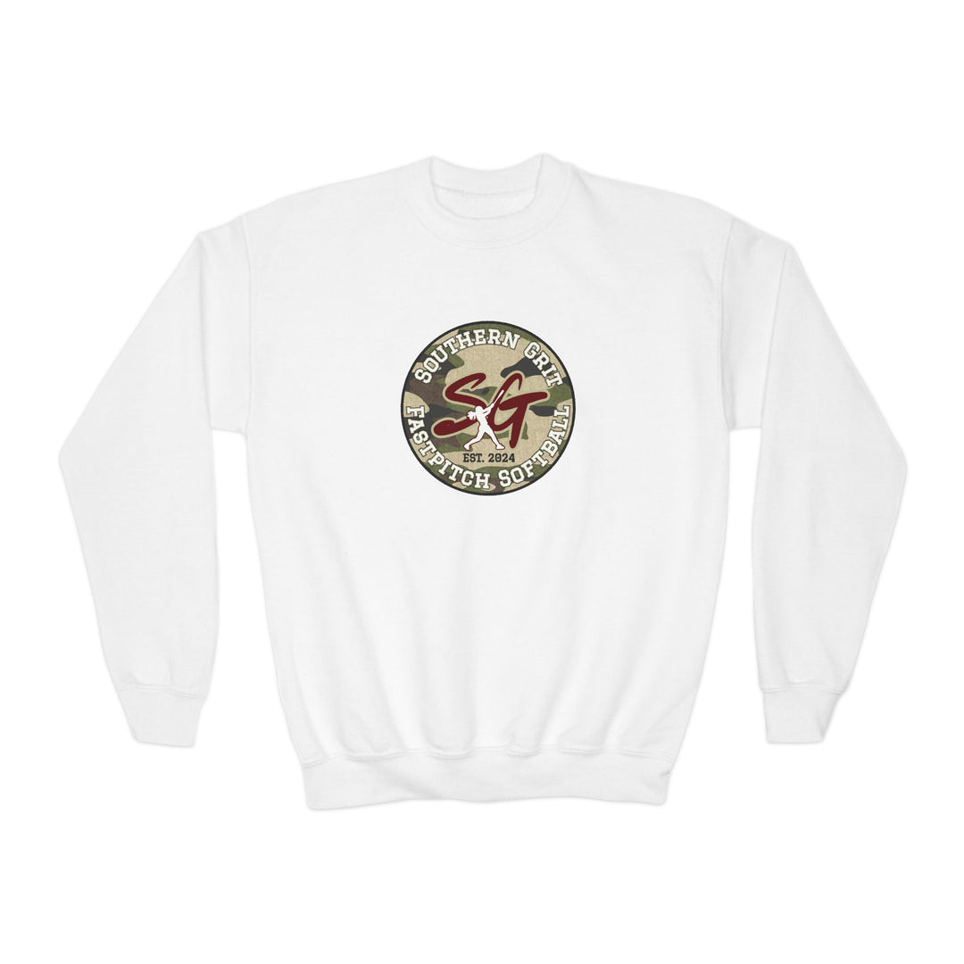 Southern Grit Unisex Youth Crewneck Sweatshirt w/Both Logos