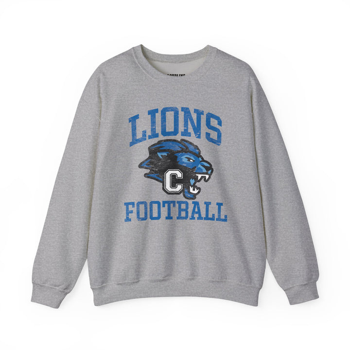 Canton Lions Football &amp; Cheer Unisex Adult Standard Crewneck Sweatshirt - Lions Football Design