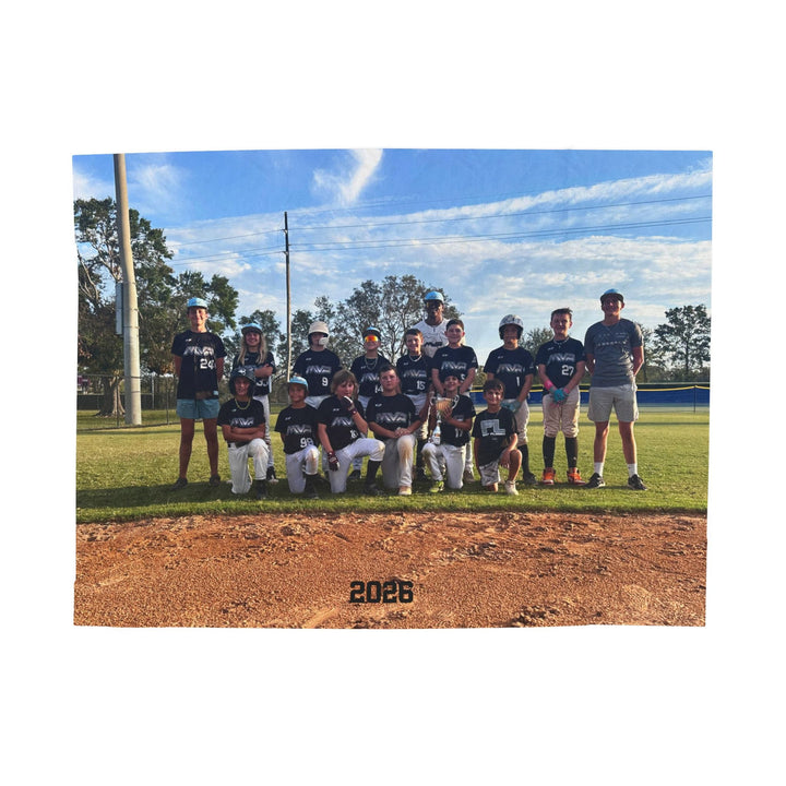 Team Photo Velveteen Plush Blanket