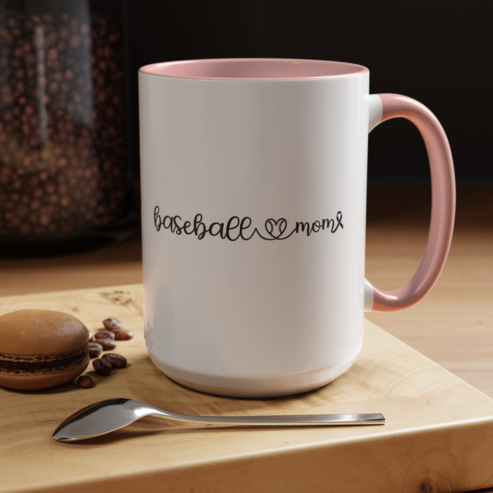 Cancer Collection Pick Your Sport Mom Ribbon &amp; Heart 11oz Accent Mug