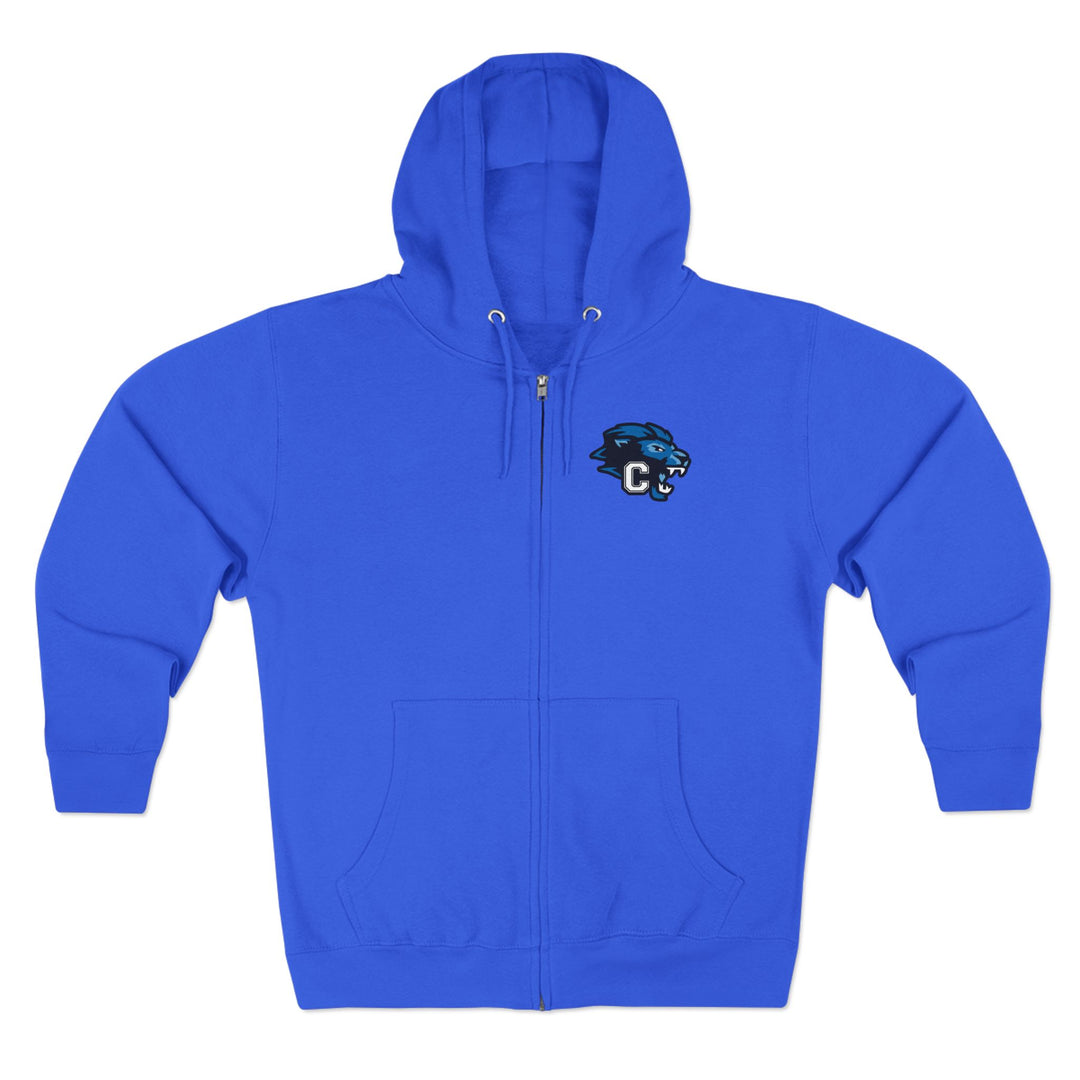 Canton Lions Football &amp; Cheer Unisex Adult Premium Full Zip Hooded Sweatshirt