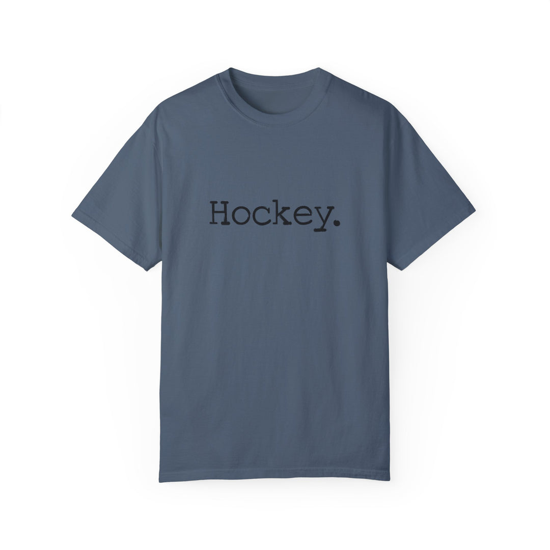 Typewriter Design Hockey Unisex Adult Premium T-Shirt