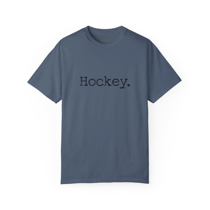 Typewriter Design Hockey Unisex Adult Premium T-Shirt
