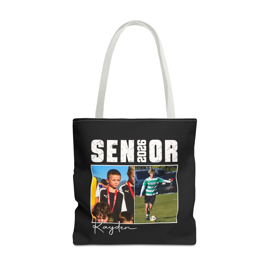 Senior Then vs Now Photo &amp; Name Tote Bag