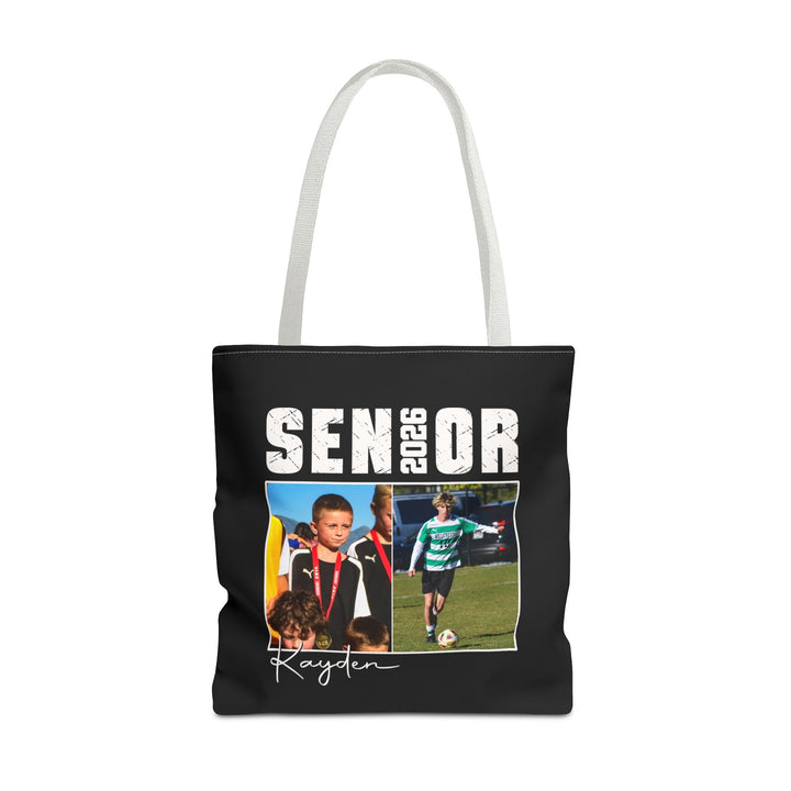 Senior Then vs Now Photo &amp; Name Tote Bag