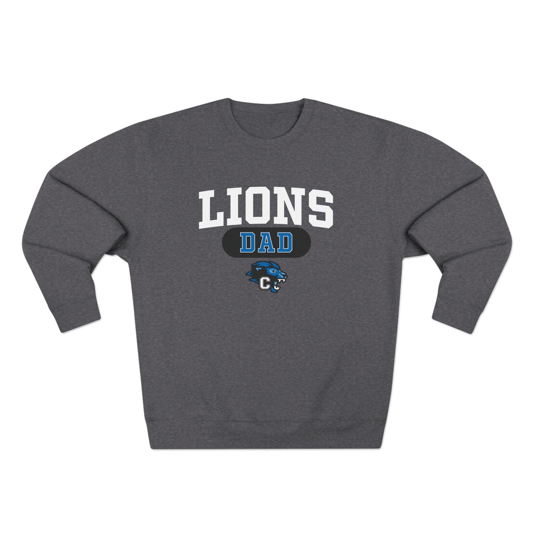 Canton Lions Football &amp; Cheer Unisex Adult Premium Crewneck Sweatshirt - Lions Relative Design