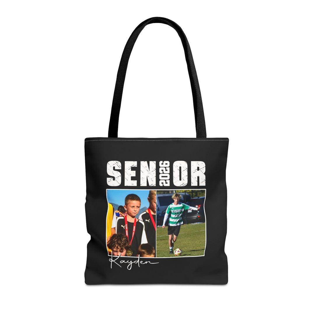 Senior Then vs Now Photo &amp; Name Tote Bag