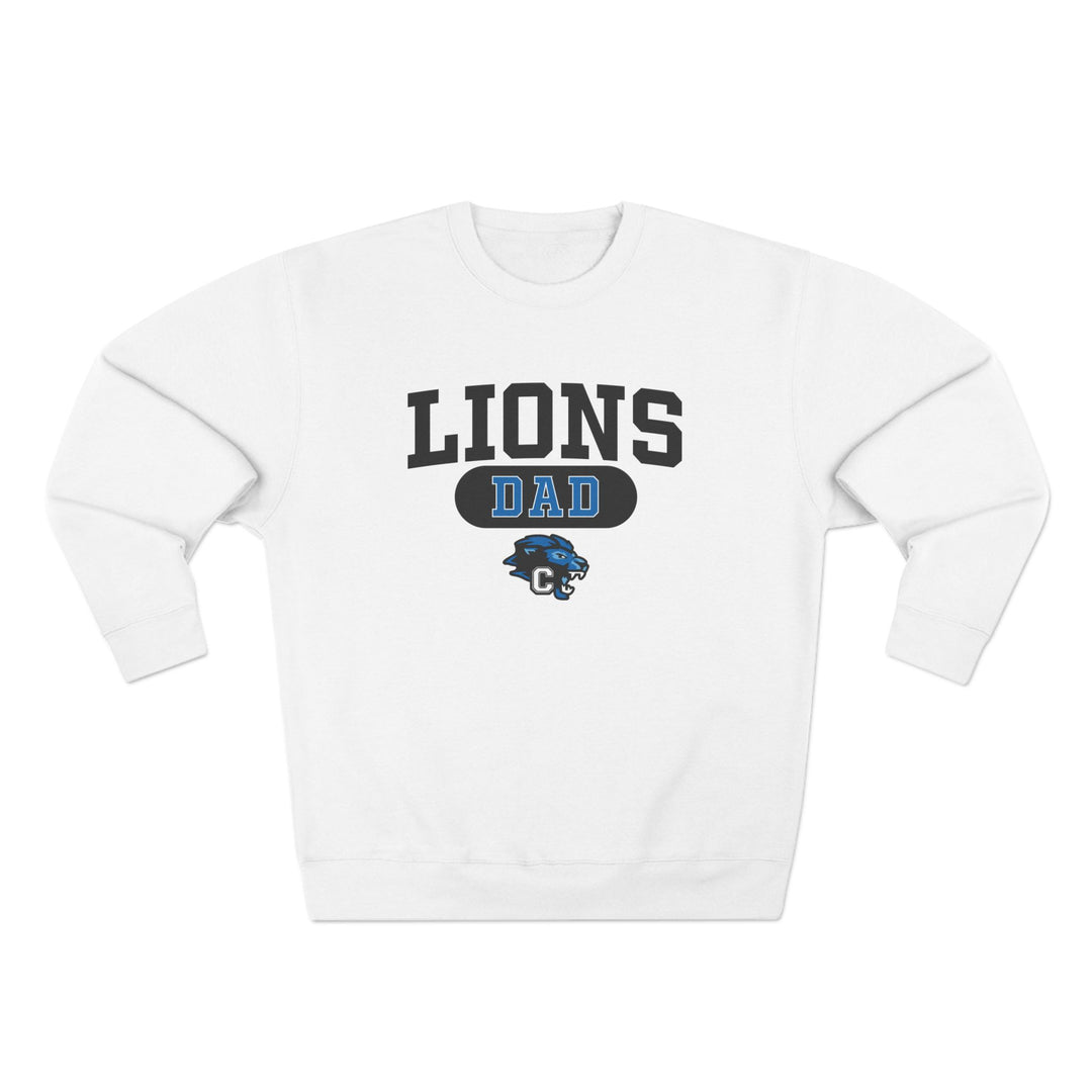 Canton Lions Football &amp; Cheer Unisex Adult Premium Crewneck Sweatshirt - Lions Relative Design