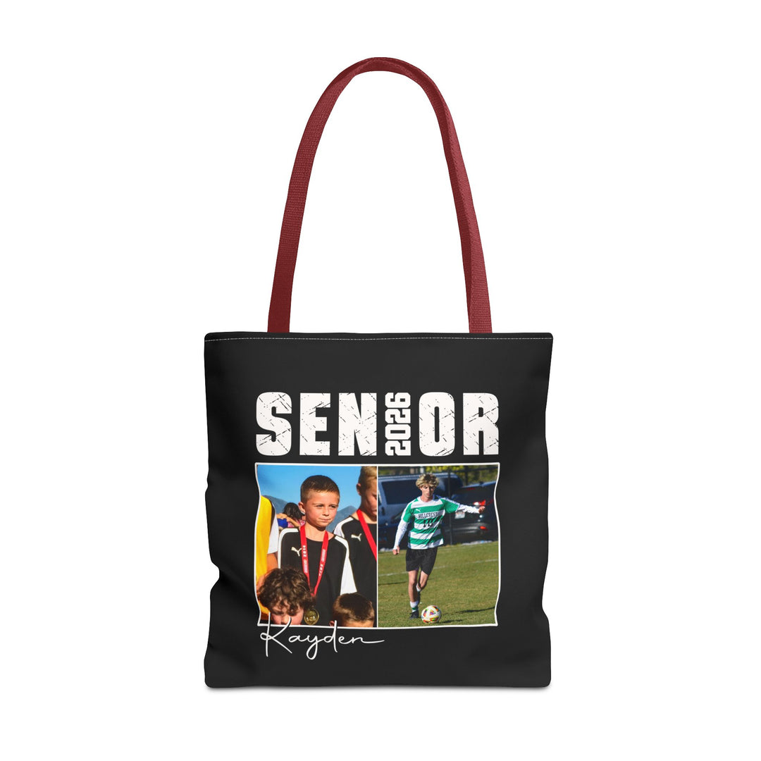 Senior Then vs Now Photo &amp; Name Tote Bag